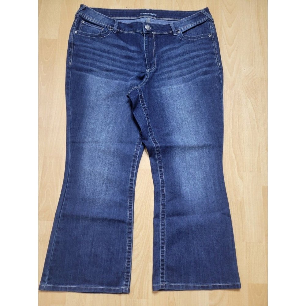 Maurices Dark Wash Bootcut Jeans Plus Size 22W X-Short